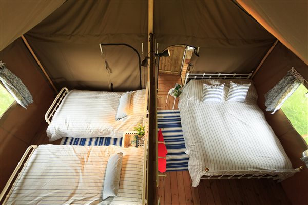 safari tent bedroom